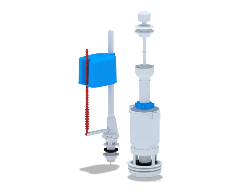 Набор с нижней  подводкой  1/2 пластик  ШТОК эконом, ANI PLAST