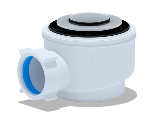 Сифон для душевого поддона 1 1/2*50/60, хром, клик-клак, ANI PLAST