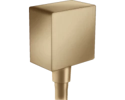 [335735] Шланговое подсоединение Hansgrohe FixFit Square, шлифованная бронза, 26455140 +4820 ₽