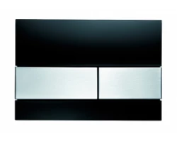 [177137] Клавиша смыва TECE Square 9240806 черное стекло, клавиша сатин +27760 ₽