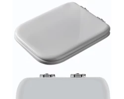 [238072] Крышка-сиденье Kerasan Waldorf для унитаза, микролифт, белый, петли хром, 418801 +18322 ₽