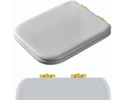 [238074] Крышка-сиденье Kerasan Waldorf для унитаза, микролифт, белый, петли золото, 418701 +22794 ₽