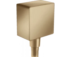 [335735] Шланговое подсоединение Hansgrohe FixFit Square, шлифованная бронза, 26455140 +4820 ₽