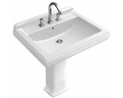 [330540] Раковина Villeroy&Boch Hommage, 75 x 58 см, альпийский белый с антигрязевым покрытием, 7101 75R2 +191526 ₽