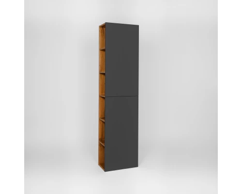 Шкаф-пенал VIANT БОСТОН 40 подвесной графит/дуб вотан (VBOS400G-PENP)