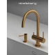 Смеситель д/кухни Abelsberg Aera AWF70029BG с фильтром д/воды, цвет королевское золото