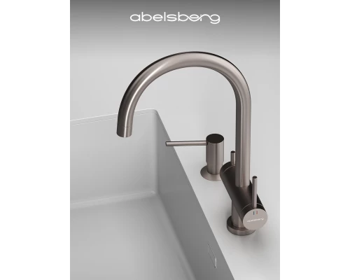 Смеситель д/кухни Abelsberg Aera AWF70029BN с фильтром д/воды, цвет титан