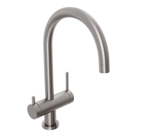 Смеситель для кухни Abelsberg Aera AWF70029BN с возможностью подключения фильтра для воды, цвет титан, PVD покрытие