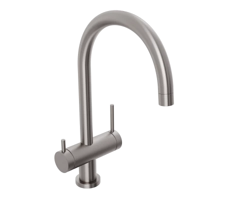 Смеситель д/кухни Abelsberg Aera AWF70029BN с фильтром д/воды, цвет титан