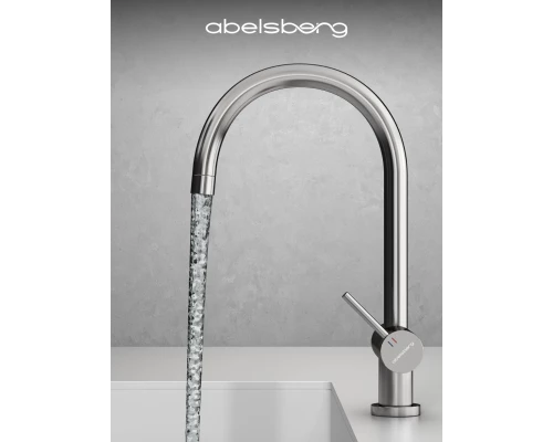 Смеситель д/кухни Abelsberg Aera AWF70029CH c фильтром д/воды, цвет глянцевый хром