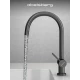 Смеситель д/кухни Abelsberg Aera AWF70029GM с фильтром д/воды, цвет космическая сталь