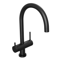 Смеситель для кухни Abelsberg Aera AWF70029MB с возможностью подключения фильтра для воды, цвет вулканический черный