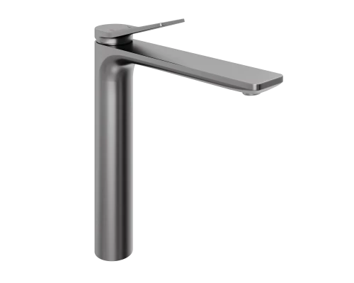 Смеситель д/раковины Abelsberg Intensa EGF23521GM высокий, космическая сталь