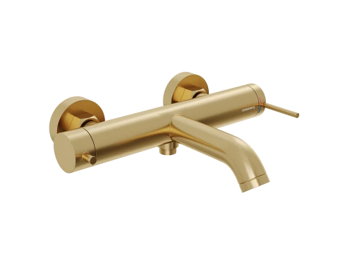 Смеситель д/ванны и душа Abelsberg Fluida ERF22516BG, королевское золото