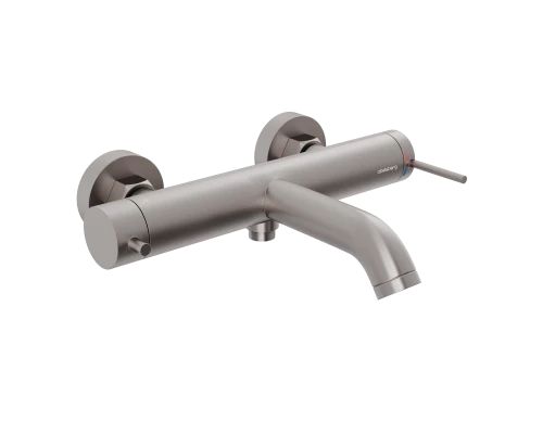 Смеситель д/ванны и душа Abelsberg Fluida ERF22516BN, титан