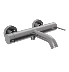 Смеситель для ванны и душа Abelsberg Fluida ERF22516GM, космическая сталь