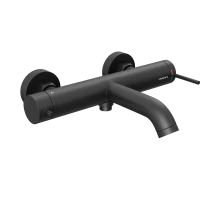 Смеситель для ванны и душа Abelsberg Fluida ERF22516MB, вулканический черный