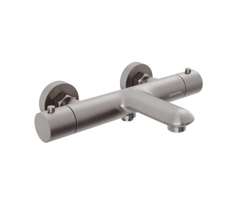 Смеситель д/ванны и душа Abelsberg Perfecta INF61101BN с термостатом, титан