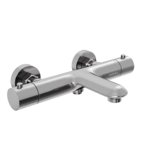 Смеситель для ванны и душа Abelsberg Perfecta INF61101CH с термостатом, глянцевый хром