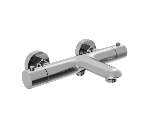 Смеситель д/ванны и душа Abelsberg Perfecta INF61101CH с термостатом, глянцевый хром