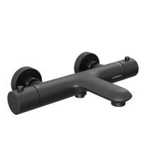 Смеситель для ванны и душа Abelsberg Perfecta INF61101MB с термостатом, вулканический черный