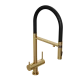 Смеситель д/кухни Abelsberg Venta IXF73979BG c гибким изливом и фильтром д/воды, цвет королевское золото