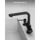 Смеситель д/кухни Abelsberg Pura OTF70709MB c вытяжным изливом и фильтром д/воды, цвет матовый черный