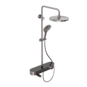 Душевая система Abelsberg Intensa SNS52655BN с термостатом и полкой для ванны и душа, титан