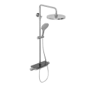 Душевая система Abelsberg Lineara SNS52790CH с термостатом и полкой для душа, глянцевый хром