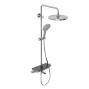 Душевая система Abelsberg Lineara SNS52791CH с термостатом и полкой для ванны и душа, глянцевый хром
