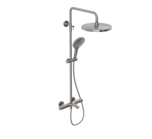 Душевая система Abelsberg Perfecta SNS61102BN с термостатом для ванны и душа, титан