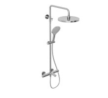 Душевая система Abelsberg Perfecta SNS61102CH с термостатом для ванны и душа, глянцевый хром