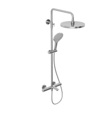 Душевая система Abelsberg Perfecta SNS61102CH с термостатом для ванны и душа, глянцевый хром