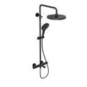 Душевая система Abelsberg Perfecta SNS61102MB с термостатом для ванны и душа, вулканический черный