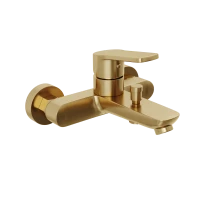 Смеситель для ванны и душа Abelsberg UNF25747BG Lineara, королевское золото