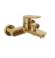 Смеситель для ванны и душа Abelsberg UNF25747BG Lineara, королевское золото