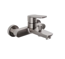 Смеситель для ванны и душа Abelsberg UNF25747BN Lineara, титан