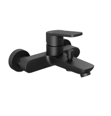 Смеситель для ванны и душа Abelsberg UNF25747MB Lineara, вулканический черный