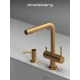 Смеситель д/кухни Abelsberg Pura UVF70929BG с фильтром д/воды, цвет королевское золото