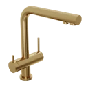 Смеситель для кухни Abelsberg Pura UVF70929BG с возможностью подключения фильтра для воды, цвет королевское золото, PVD покрытие Смеситель для кухни Abelsberg Pura UVF70929BG с возможностью подключения фильтра для воды, цвет королевское золото, PVD покрытие