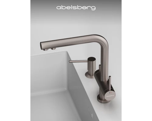 Смеситель д/кухни Abelsberg Pura UVF70929BN с фильтром д/воды, цвет титан