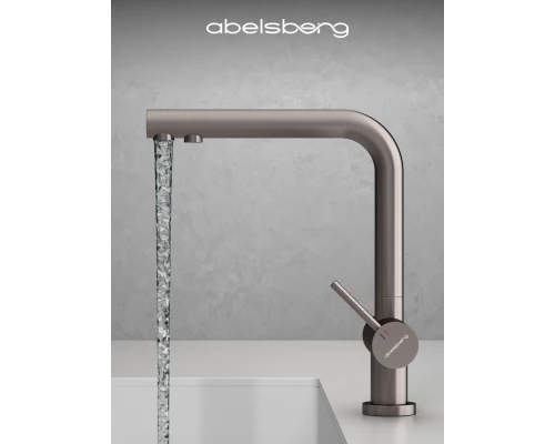 Смеситель д/кухни Abelsberg Pura UVF70929BN с фильтром д/воды, цвет титан