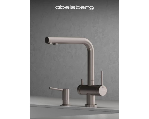 Смеситель д/кухни Abelsberg Pura UVF70929BN с фильтром д/воды, цвет титан
