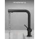 Смеситель д/кухни Abelsberg Pura UVF70929MB с фильтром д/воды, вулканический черный