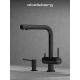 Смеситель д/кухни Abelsberg Pura UVF70929MB с фильтром д/воды, вулканический черный