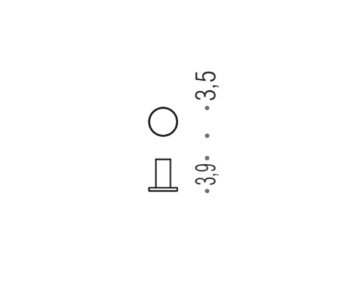 Colombo Mini Крючок, цвет: чёрный матовый