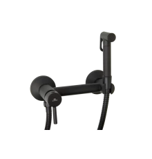 Смеситель для биде с гигиеническим душем Ganzer GZ12202-C Set черный