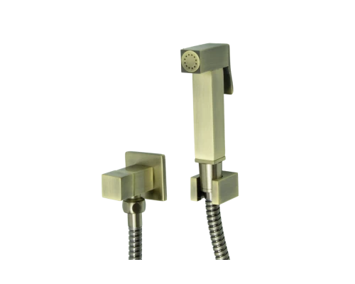 Смеситель для биде из латуни с лейкой шлангом и держателем лейки GZ2039-D Set от бренда Ganzer