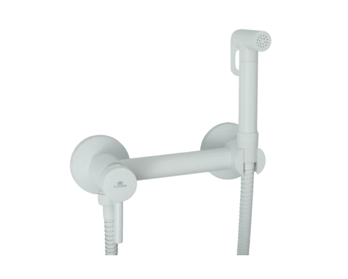 Смеситель для биде Ganzer GZ12202-F Set белый