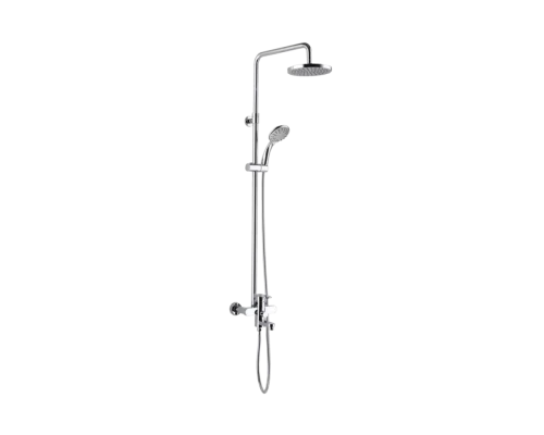 Душевая система из латуни с тропическим душем GZ06061 цвет хром от бренда Ganzer